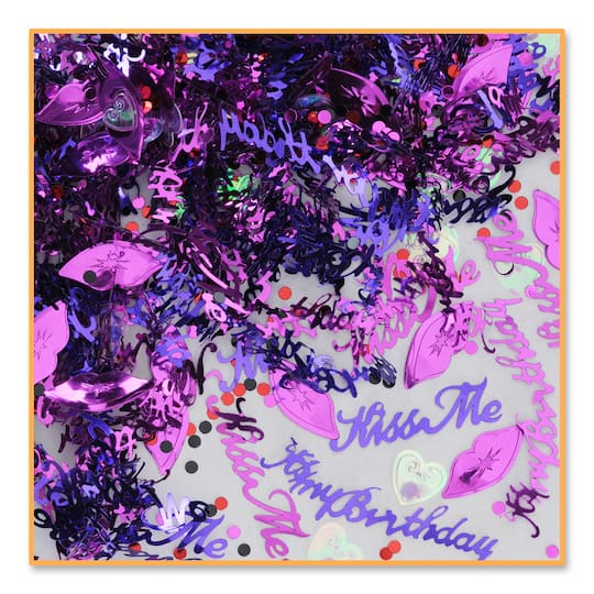 Beistle 1/2oz. Kiss Me It's My Birthday Confetti Packs, 3ct.